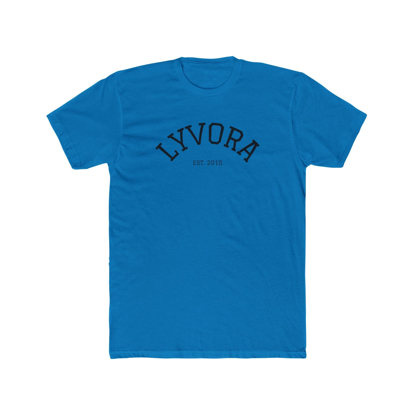 Minimalist LYVORA Tee, Unisex Cotton Shirt, Everyday Casual Wear, Street Style