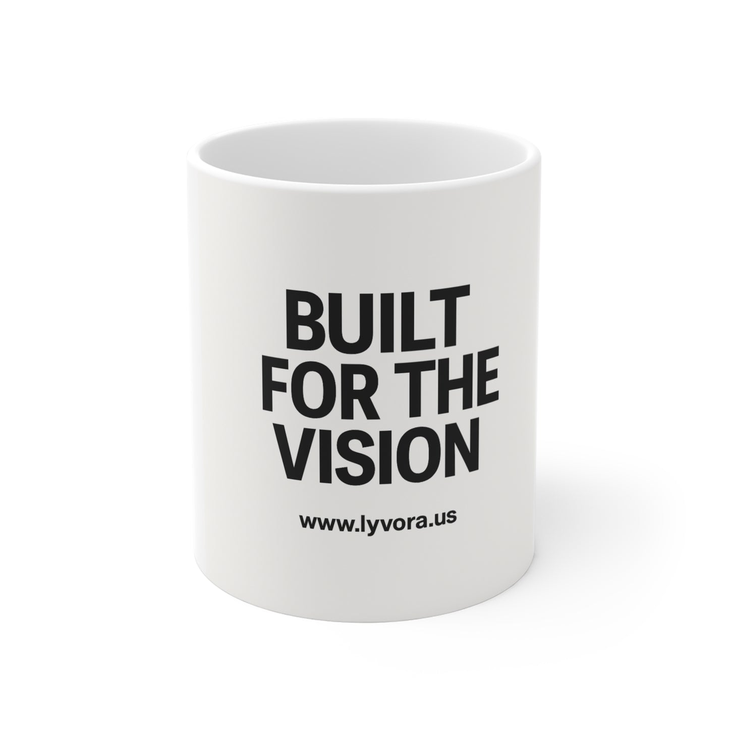 Inspirational Vision Mug, Motivational Coffee Cup, Gift for Visionaries, Modern Desk Decor, Daily Affirmation Mug
