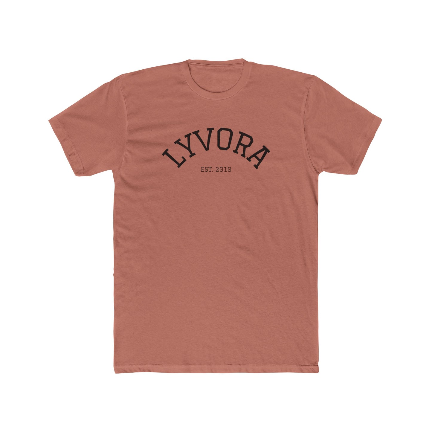 Minimalist LYVORA Tee, Unisex Cotton Shirt, Everyday Casual Wear, Street Style