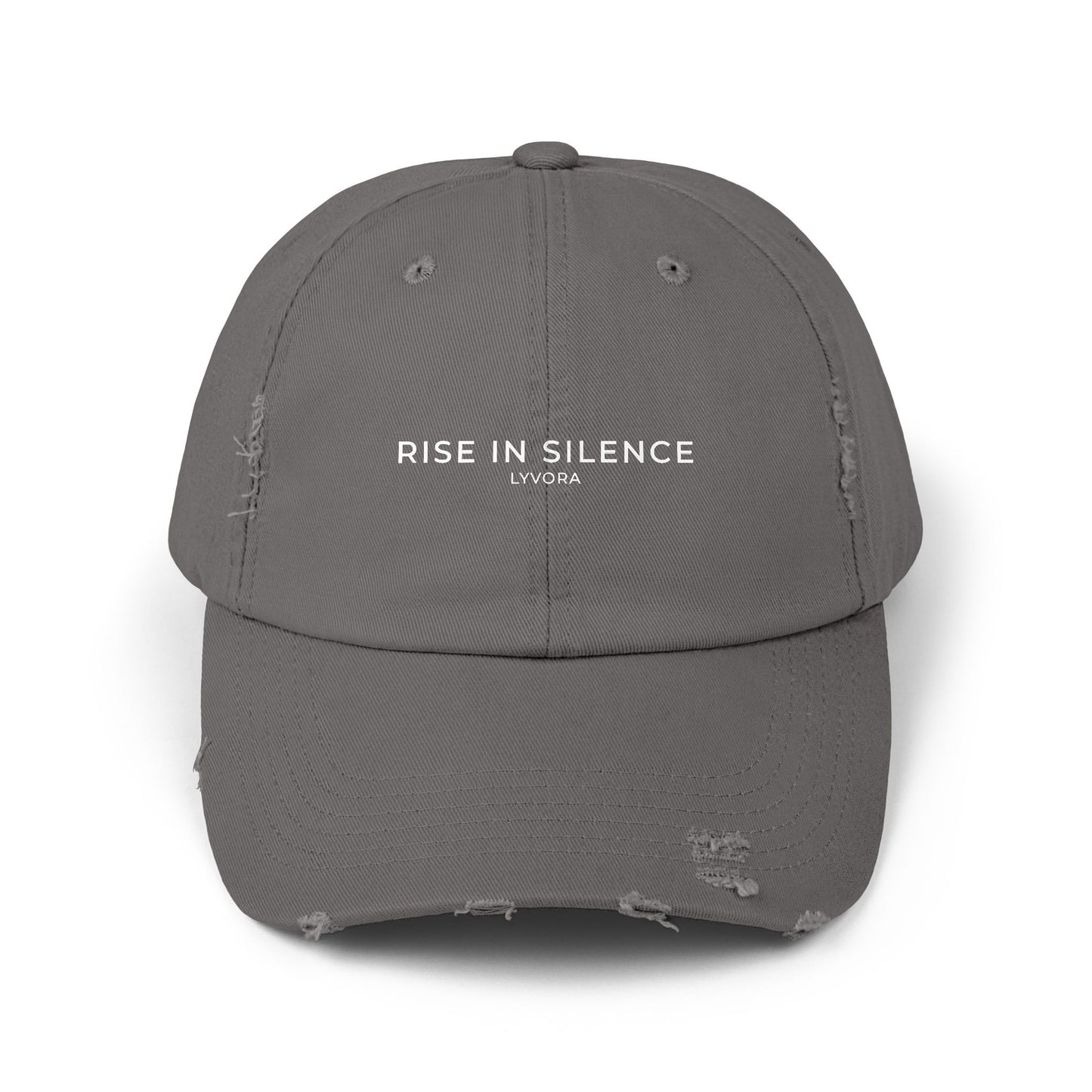 Unisex Distressed Cap with 'Rise in Silence' Design, Casual Hat for Everyday Wear, Perfect Gift for Awareness Events, Trendy Cap, [...]