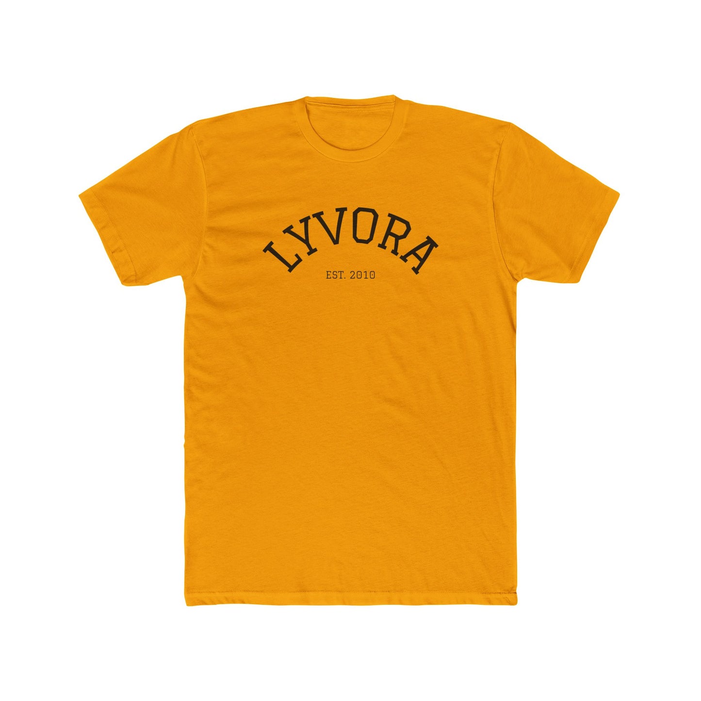 Minimalist LYVORA Tee, Unisex Cotton Shirt, Everyday Casual Wear, Street Style
