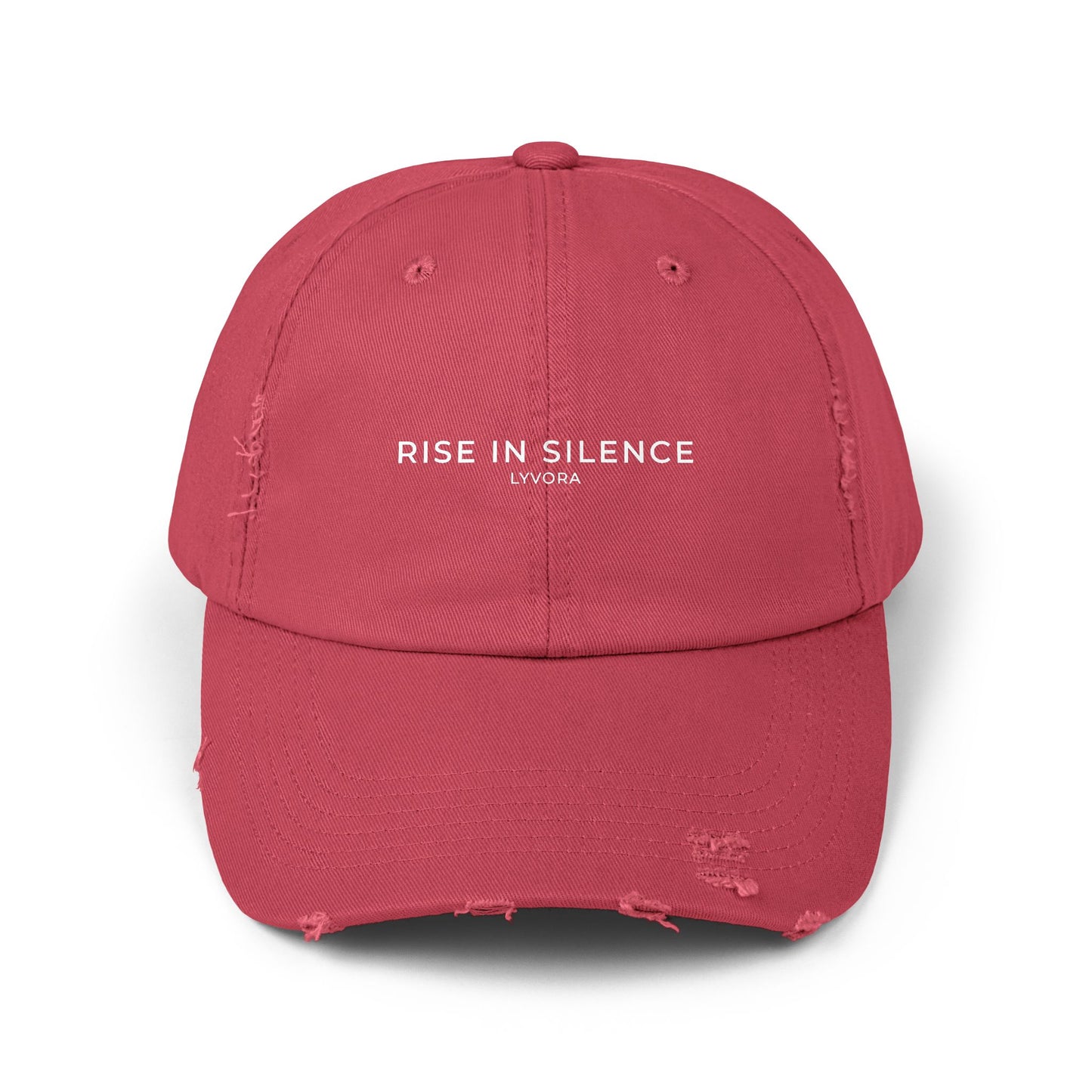 Unisex Distressed Cap with 'Rise in Silence' Design, Casual Hat for Everyday Wear, Perfect Gift for Awareness Events, Trendy Cap, [...]