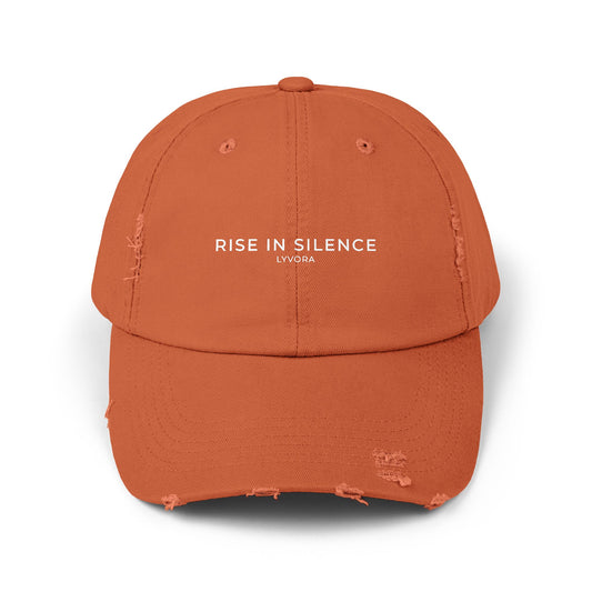 Unisex Distressed Cap with 'Rise in Silence' Design, Casual Hat for Everyday Wear, Perfect Gift for Awareness Events, Trendy Cap, [...]